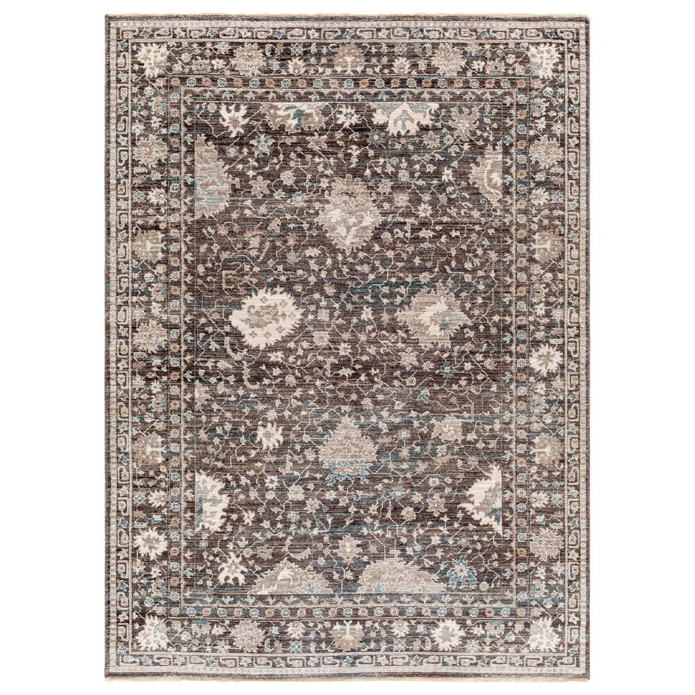 Surya Carlisle 2"11" x 10" Dark Brown, Ivory, Light Sage, Dusty Pink, Pale Blue and Olive Runner, , large