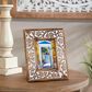 Maple and Jade Traditional Wood Photo Frame in Matte Brown and Whitewashed, , large