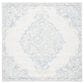 Safavieh Micro-Loop MLP516A 5" Square Ivory and Blue Area Rug, , large