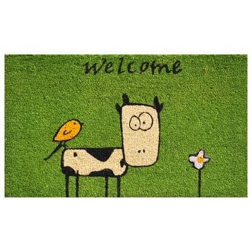 Callaway Cute Cow 1"5" x 2"5" Multicolor Door Mat, , large