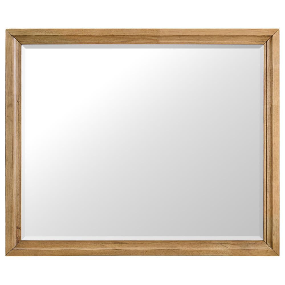 Hawthorne Furniture Newport 8-Drawer Dresser with Mirror in Natural Oak and Black, , large