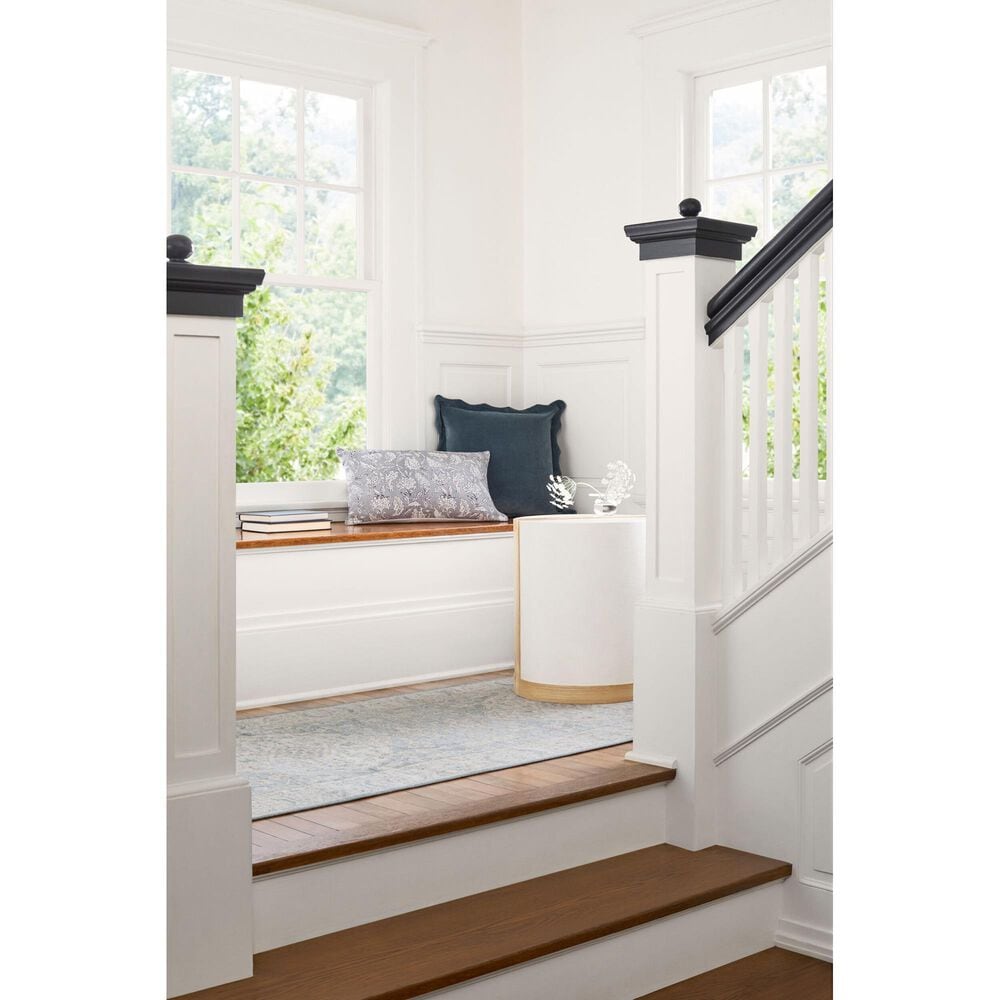 Surya Once Upon a Time Light Gray, Tan, Pale Blue, Gray, Denim and Medium Gray 2&#39;11&quot; x 9&#39;10&quot; Runner, , large