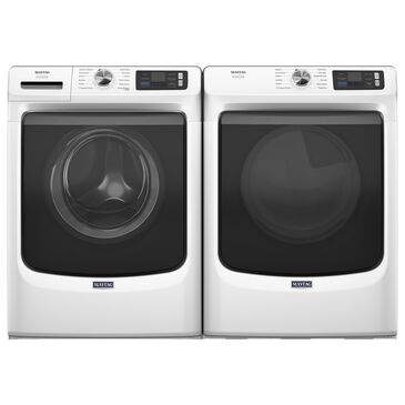 Maytag Maytag 5 Cu. Ft. Capacity Front Load Washer and Maytag 7.3 Cu. Ft. Capacity Front Load Gas Dryer in White, , large