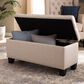 Baxton Studio Fera Storage Ottoman in Beige, , large