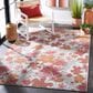Safavieh Cabana CBN488U 4" x 6" Grey and Rose Indoor/Outdoor Area Performance Rug, , large