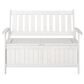 CorLiving Miramar Patio Storage Bench in White, , large