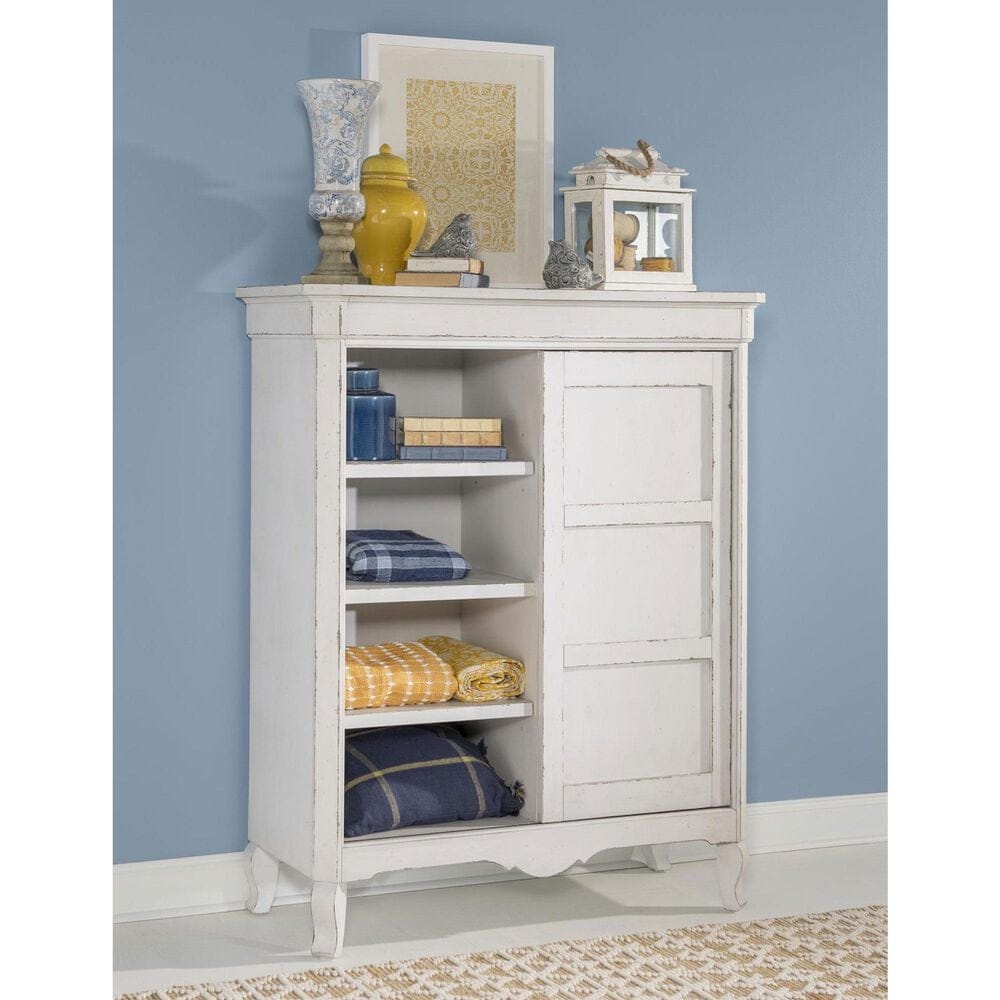 Legacy Classic Vintage Market 5-Drawer Sliding Door Chest in Picket Fence, , large