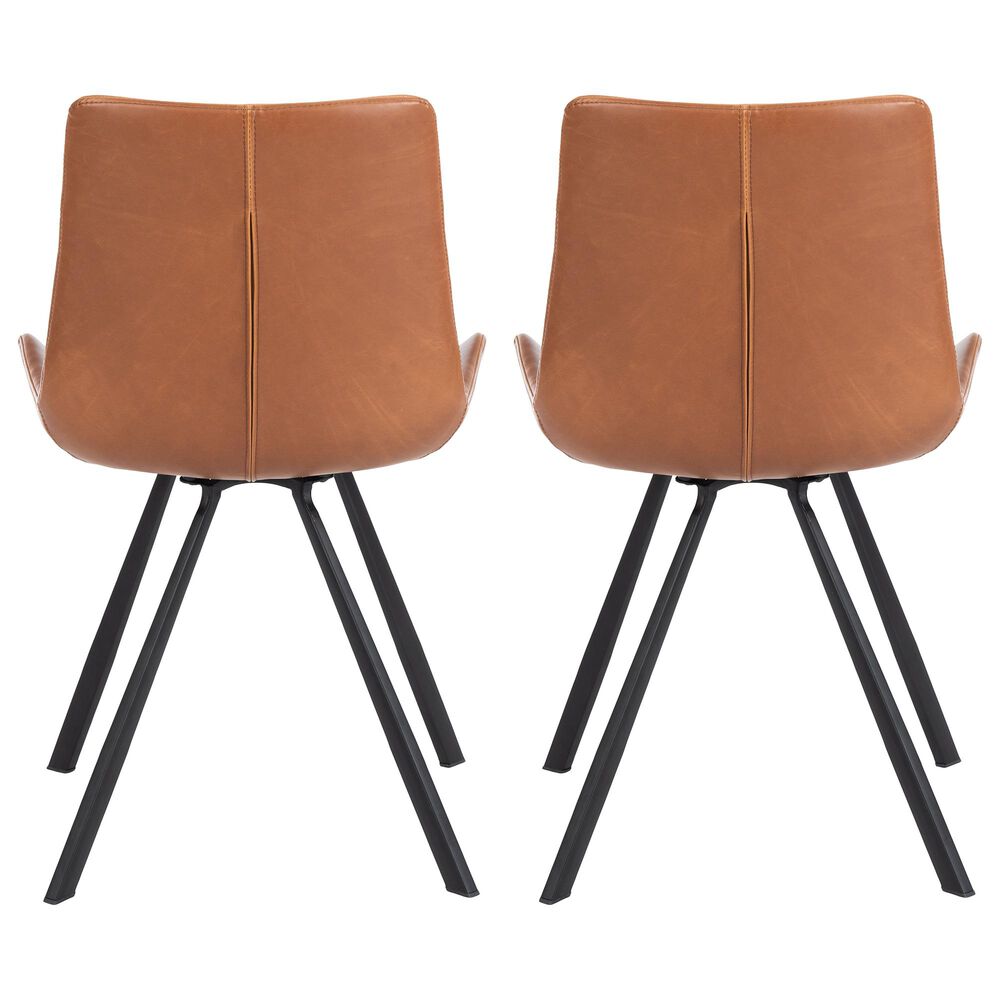Safavieh Terra Accent Chair in Light Brown/Black &#40;Set of 2&#41;, , large