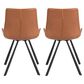 Safavieh Terra Accent Chair in Light Brown/Black (Set of 2), , large