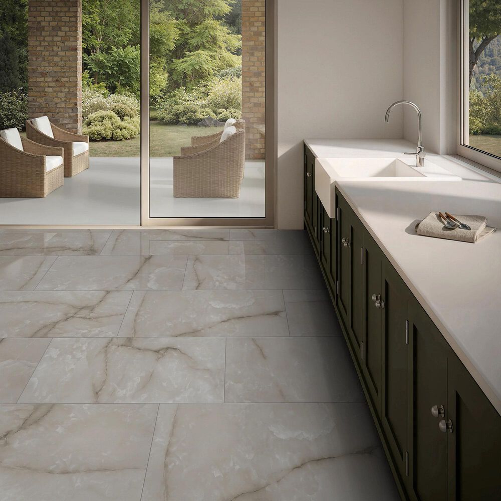 Shaw Astoria Mocha 24" x 48"" Polished Porcelain Tile, , large