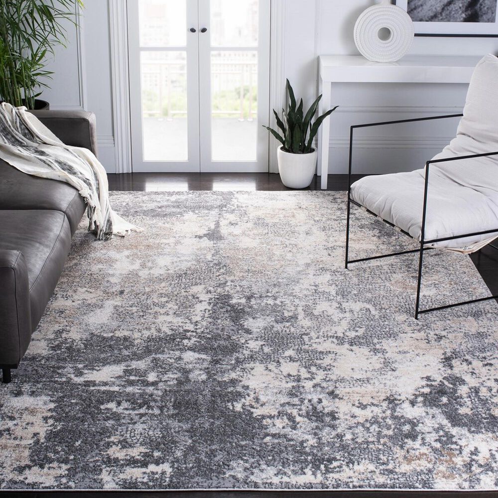 Safavieh Aston 9&#39; x 12&#39; Grey Area Rug, , large