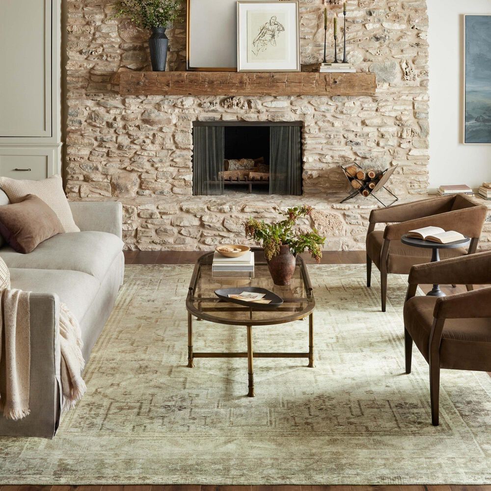 Magnolia Home Banks 7&#39;6&quot; x 9&#39;6&quot; Natural and Granite Area Rug, , large