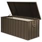 HOMLUX 120-Gallon Outdoor Waterproof Storage Deck Box in Dark Brown, , large