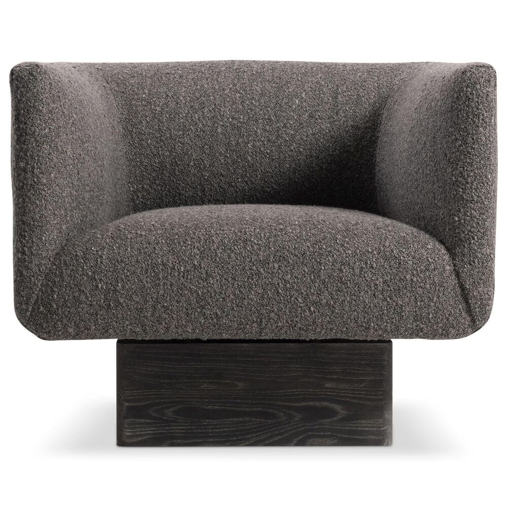 Bernhardt Marni Swivel Chair in Charcoal, , large