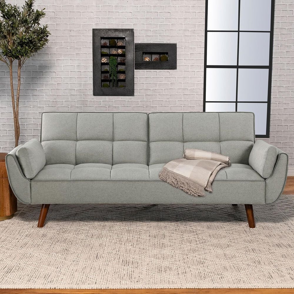 Pacific Landing Caufield Stationary Convertible Sofa Bed in Grey, , large