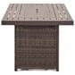 Furniture of America Wies Fire Pit Table in Brown, , large