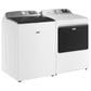 Maytag 5.2 Cu. Ft. Smart Top Load Washer and 7.4 Cu. Ft. Smart Electric Top Load Dryer Laundry Pair in White, , large