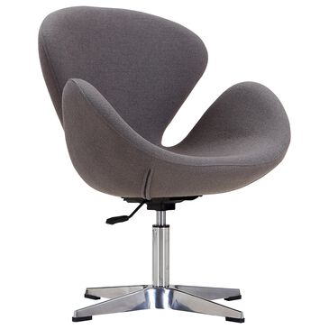 Manhattan Raspberry Adjustable Swivel Chair in Grey, , large