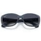 Ray-Ban Jackie Ohh Sunglasses with Blue Lenses in Polished Transparent Blue, , large