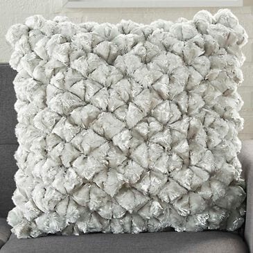 Nourison Lifestyle 20" x 20" Square Throw Pillow in Silver, , large