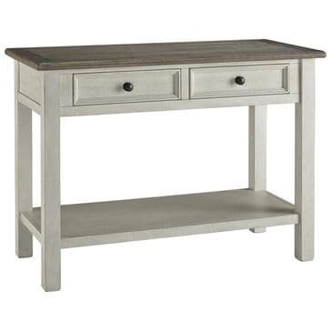 Ashley Bolanburg Sofa Table in Weathered Oak and Antique White, , large