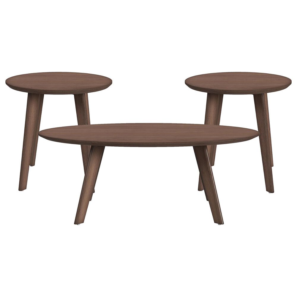 Mayberry Hill Theo 3-Piece Occasional Table Set in Walnut, , large