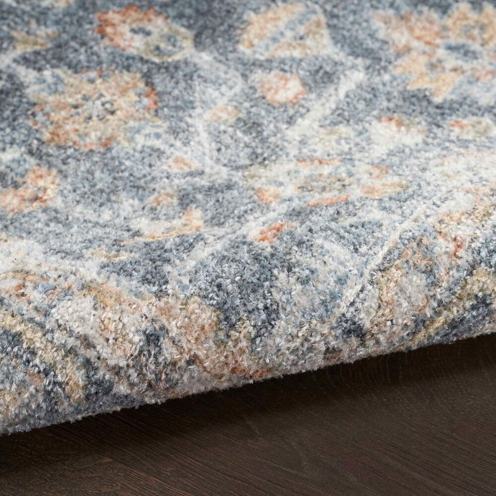 Nourison Astra Machine Washable 9&#39; x 12&#39; Grey and Gold Area Rug, , large