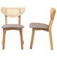 Baxton Studio Dannell Side Chair in Natural Oak and Light Brown (Set of 2), , large