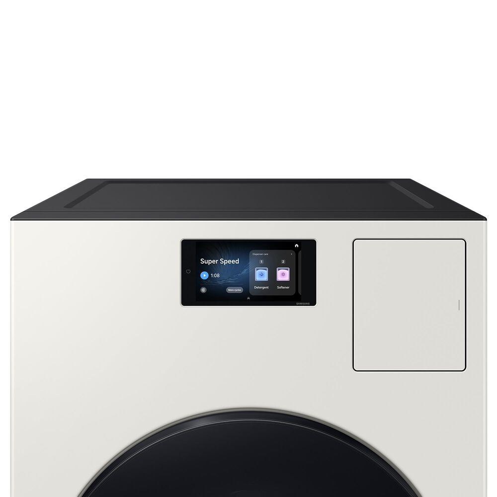 Samsung Bespoke Bespoke 5.3 Cu. Ft. Front Load AI All-in-One Vented Washer and Electric Dryer Combo in Ivory, , large