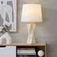 Grandview Gallery Curvo Square Table Lamp in Cream and Gold, , large