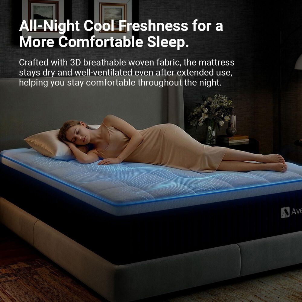 Avenco Spring Thread 10" Medium Queen Mattress in a Box, , large