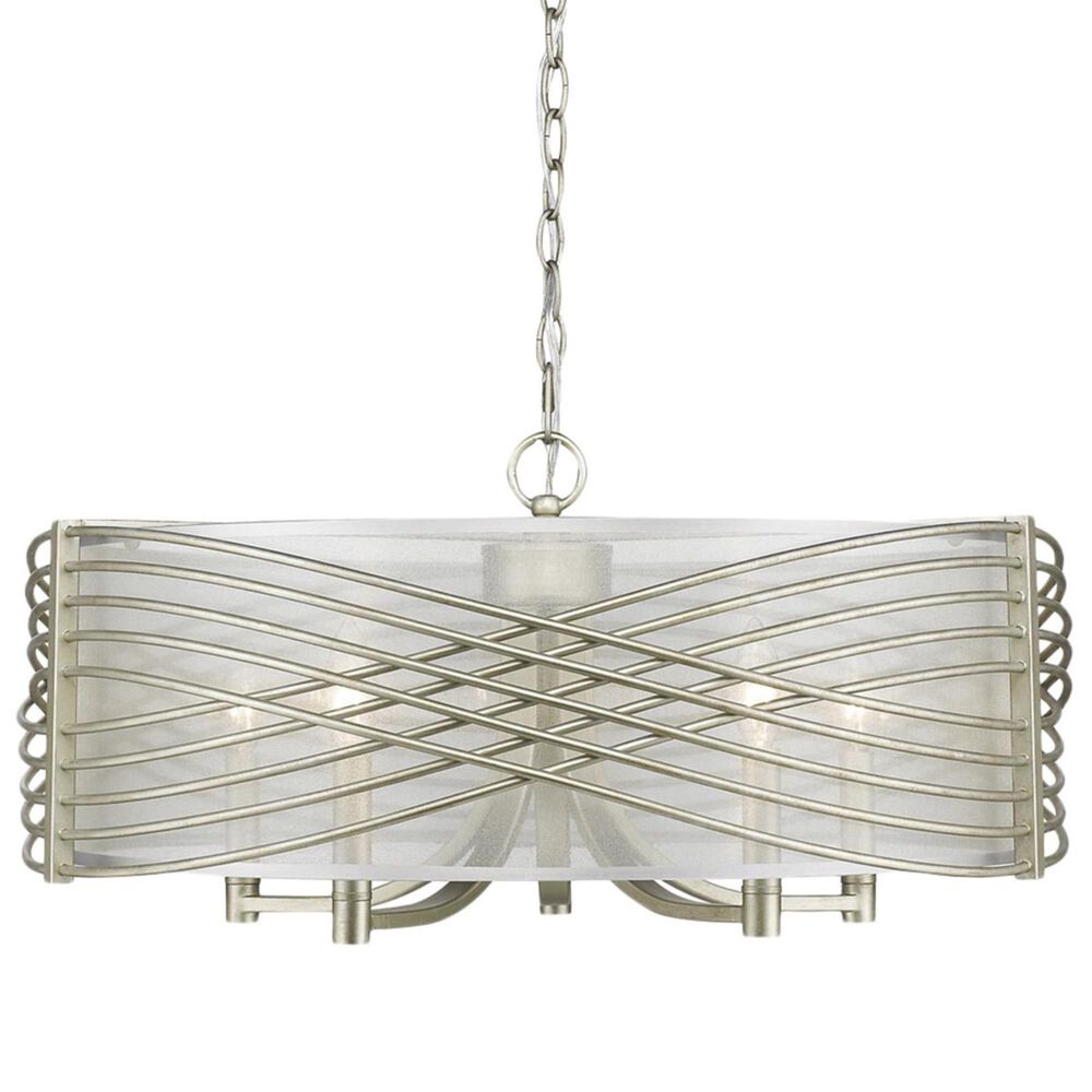 Golden Lighting Zara 5-Light Chandelier in White Gold, , large