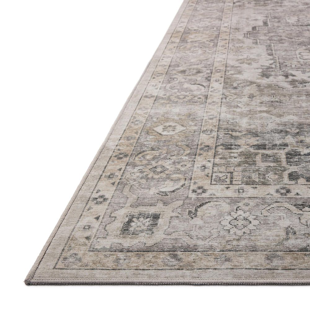Amber Lewis x Loloi Josie 2&#39;3&quot; x 3&#39;9&quot; Silver and Natural Area Rug, , large