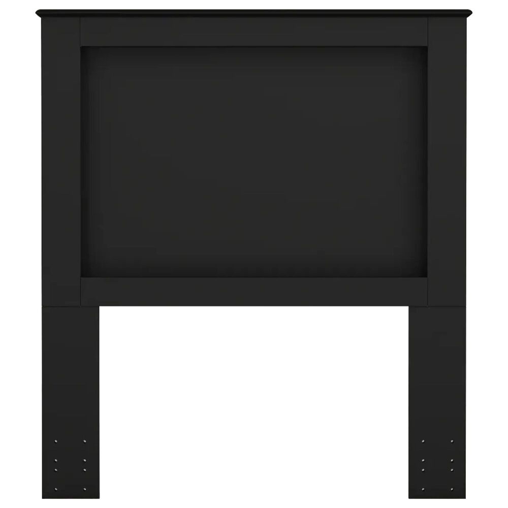Lemoore Essential Twin Panel Headboard in Soiid Black, , large