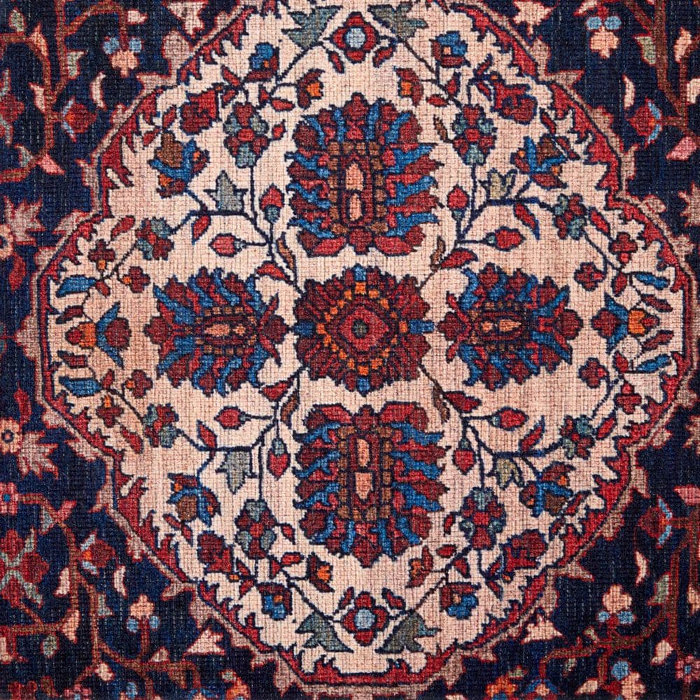 Feizy Rawlins 39HDF 3&#39;11&quot; x 6&#39; Red and Navy Area Rug, , large