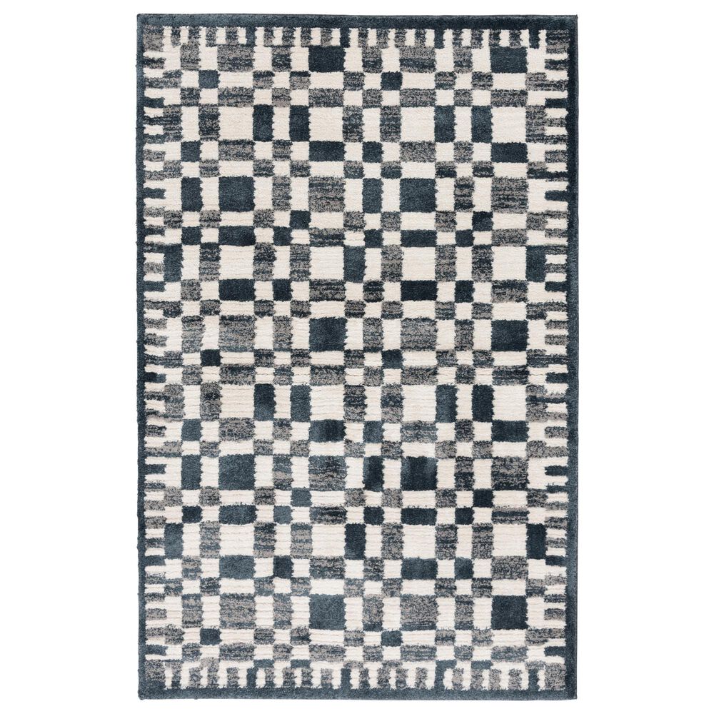 Central Oriental Grove Denim and Lace 7"10" x 9"10" Area Rug, , large