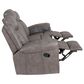 Linon Home Decor Galloway Manual Loveseat in Stone Gray, , large