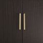 Ashley Orinfield Accent Cabinet in Dark Brown with Goldtone Door Pulls, , large