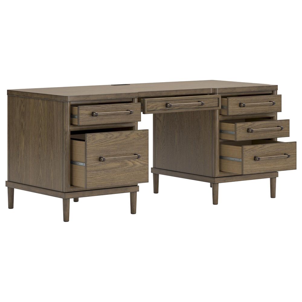 Ashley Roanhowe 68&quot; Writing Desk in Brown, , large