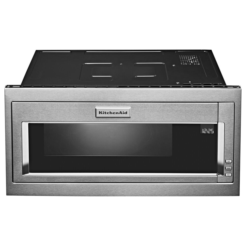KitchenAid 1.1 Cu. Ft. Built-In Low Profile Microwave with Slim Trim Kit in Stainless Steel, , large