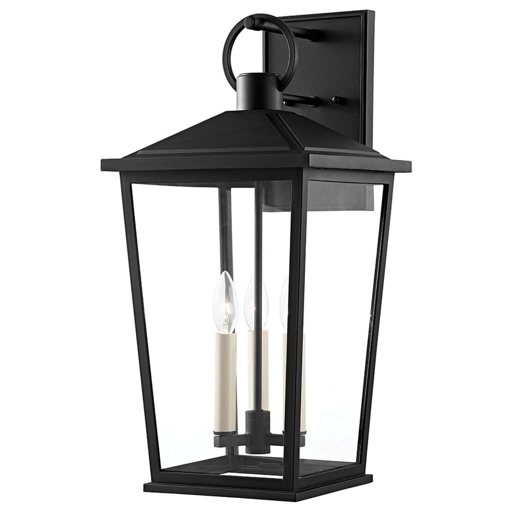 Troy Lighting Soren 23" 3-Light Exterior Wall Sconce in Texture Black, , large