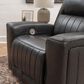 Linon Home Decor Izaiah Power Glider Recliner in Grey, , large