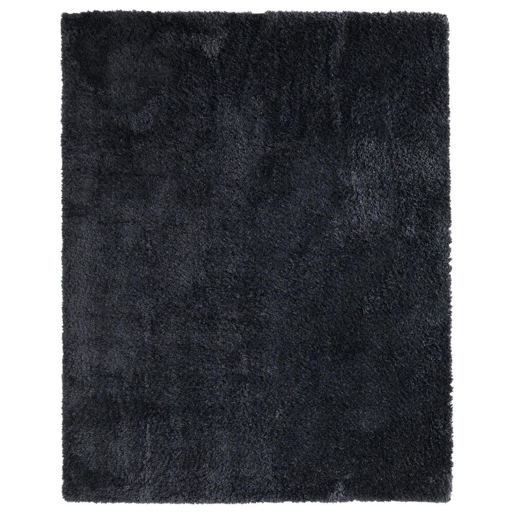 Feizy Darian 2" x 3" Black and Charcoal Area Rug, , large