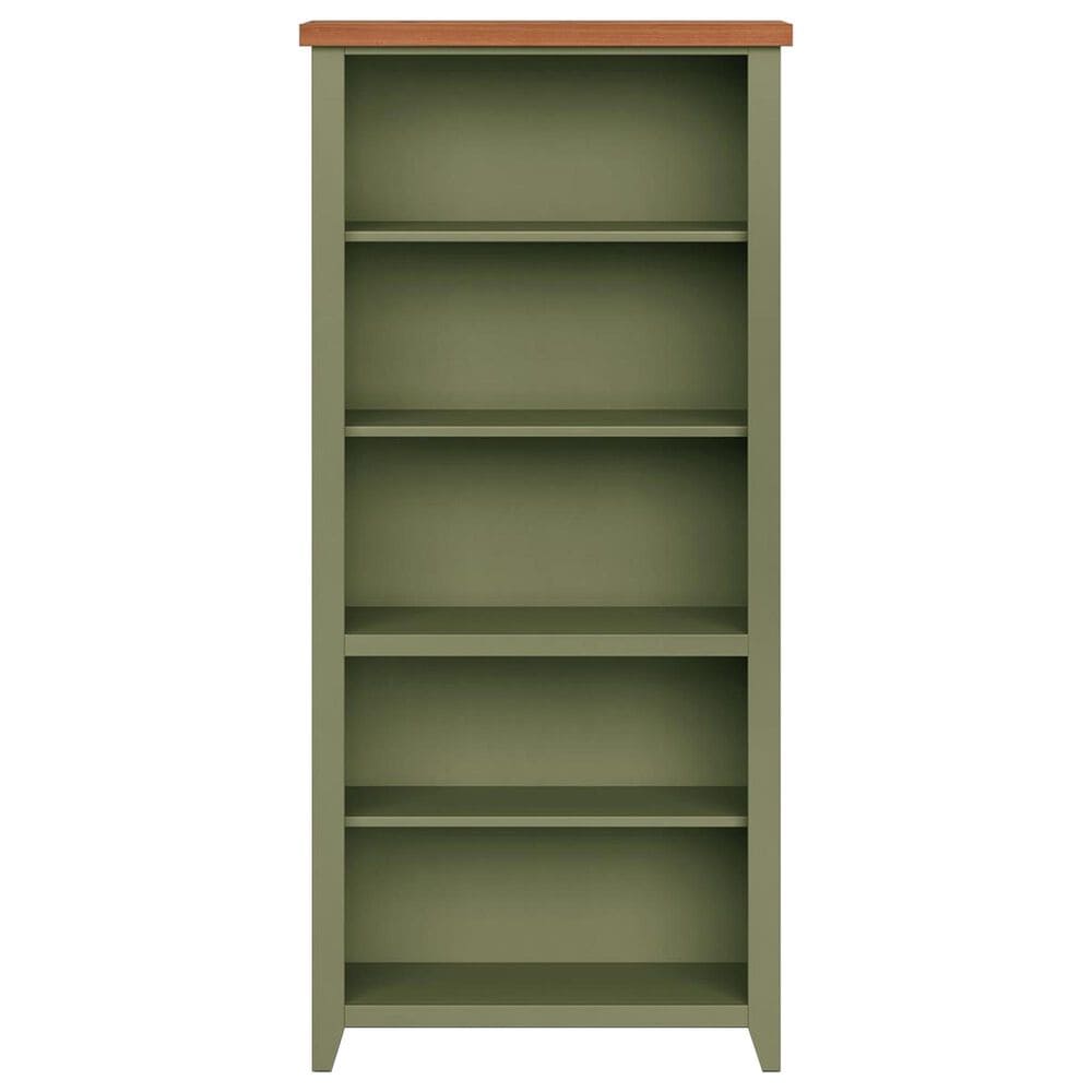 Legends Home Vineyard 72" Bookcase in Sage and Fruitwood, , large
