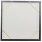 CosmoLiving by Cosmopolitan 39" Square Contemporary Abstract Framed Wall Art in White, , large