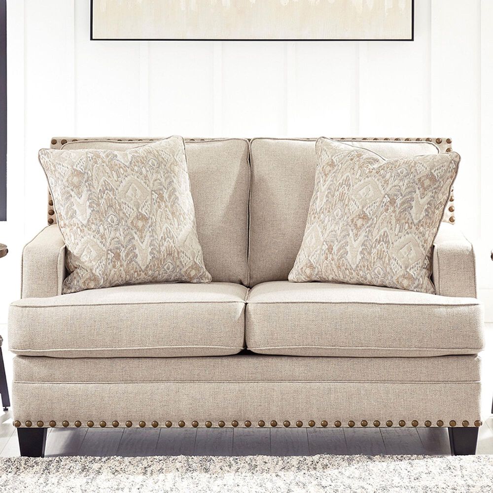 Ashley Claredon Loveseat in Linen, , large