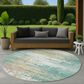Dalyn Rug Company Lumara Seafoam 8" Round Indoor/Outdoor Area Rug, , large