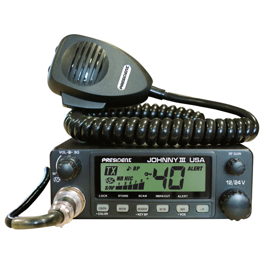 President Electronics Johnny III 12/24V Cb Radio 40 Channel, , large