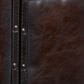 Maple and Jade 3-Drawer Vintage Faux Leather Room Chest with Buckles and Straps Details in Brown, , large