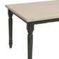 Linon Home Decor Willow Dining Table in Smokey White and Dark Grey - Table Only, , large